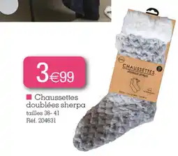 Kandy Chaussettes doublées sherpa offre