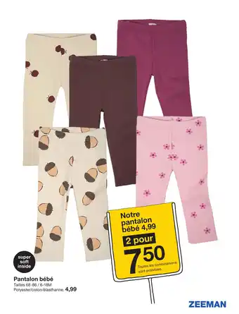 Zeeman Pantalon bébé offre
