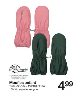 Zeeman Moufles enfant offre