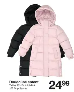 Zeeman Doudoune enfant offre