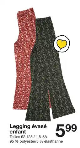 Zeeman Legging évasé enfant offre