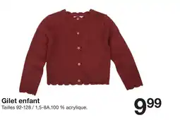 Zeeman Gilet enfant offre