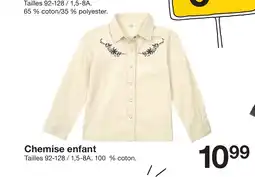 Zeeman Chemise enfant offre