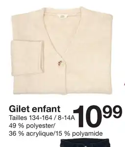 Zeeman Gilet enfant offre
