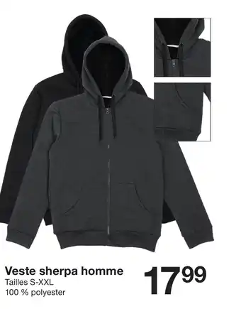 Zeeman Veste sherpa homme offre
