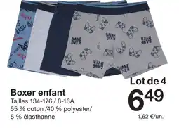 Zeeman Boxer enfant offre
