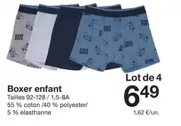 Zeeman Boxer enfant offre