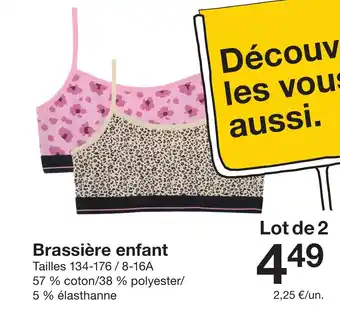 Zeeman Brassière enfant offre