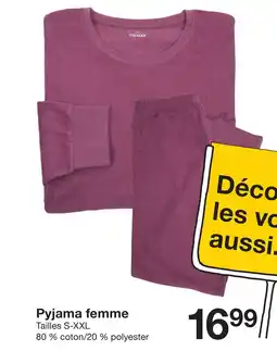 Zeeman Pyjama femme offre
