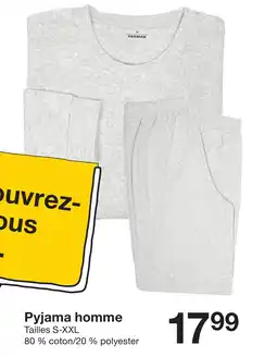 Zeeman Pyjama homme offre