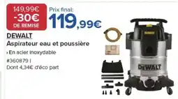 Costco DEWALT Aspirateur eau et poussière offre
