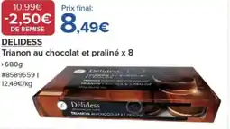 Costco DELIDESS Trianon au chocolat et praliné x 8 offre