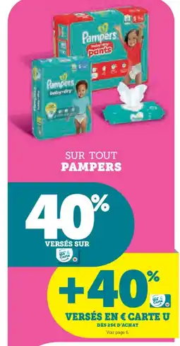 Hyper U PAMPERS Sur tout offre