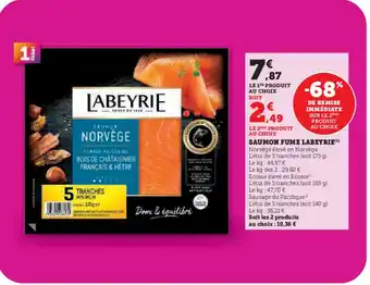 Hyper U LABEYRIE Saumon fume offre
