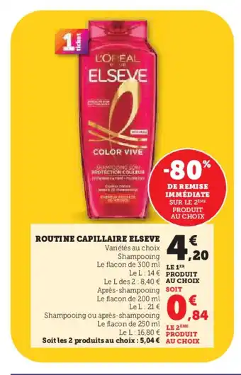 Hyper U ELSEVE Routine capillaire offre