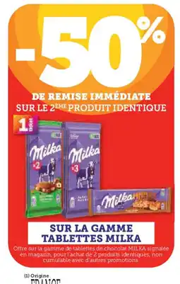 Hyper U MILKA Sur la gamme tablettes offre
