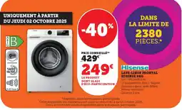 Hyper U HISENSE Lave-linge frontal offre