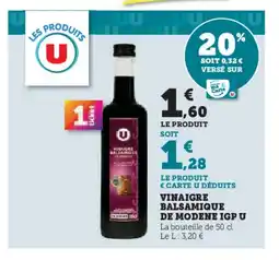 Hyper U Vinaigre balsamique de modene igp u offre