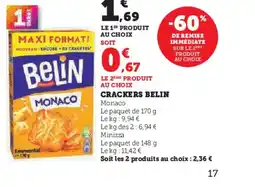Hyper U BELIN Crackers offre