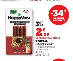 Hyper U HAPPYVORE Vegetal offre