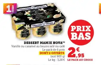 Hyper U MAMIE NOVA Dessert offre