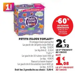 Hyper U YOPLAIT Petits filous offre