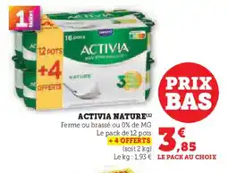 Hyper U ACTIVIA Nature offre
