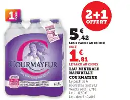 Hyper U COURMAYEUR Eau minerale naturelle offre