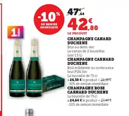 Hyper U DUCHENE Champagne canard offre