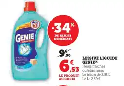 Hyper U GENIE Lessive liquide offre