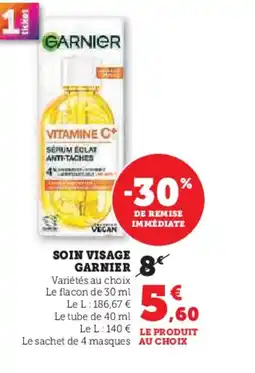 Hyper U GARNIER Soin visage offre