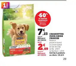 Hyper U FRISKIES Croquettes pour chien offre