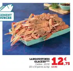 Hyper U Langoustines glacees offre