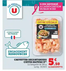 Hyper U Crevettes decortiquees cuites nature u offre
