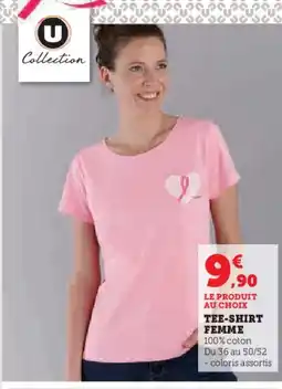 Hyper U Tee-shirt femme offre