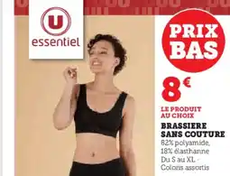 Hyper U Brassiere sans couture offre