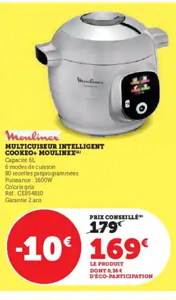 Hyper U MOULINEX Multicuiseur intelligent cookeo+ offre