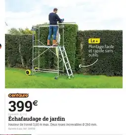 Espace emeraude Échafaudage de jardin offre