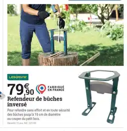 Espace emeraude Refendeur de bûches inversé offre
