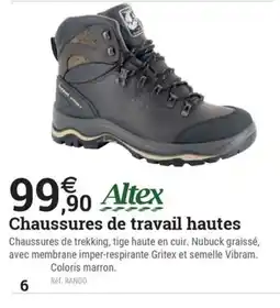 Espace emeraude ALTEX Chaussures de travail hautes offre