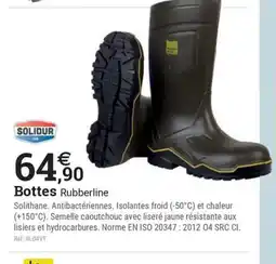 Espace emeraude SOLIDUR Bottes Rubberline offre
