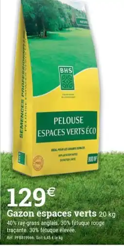 Espace emeraude Gazon espaces verts offre
