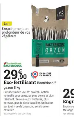 Espace emeraude BACTERIOSOL Eco-fertilisant offre