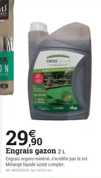 Espace emeraude Engrais gazon offre