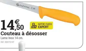 Espace emeraude Couteau à désosser offre
