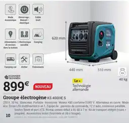 Espace emeraude Groupe électrogène KS 4000IE S offre