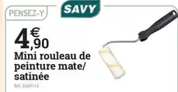 Espace emeraude Mini rouleau de peinture mate/ satinée offre