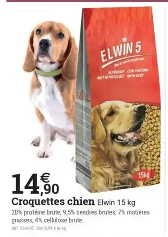 Espace emeraude ELWIN Croquettes chien offre
