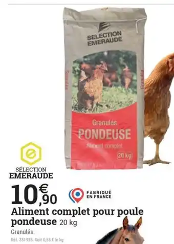 Espace emeraude Aliment complet pour poule pondeuse offre