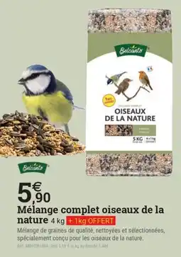 Espace emeraude Mélange complet oiseaux de la nature offre